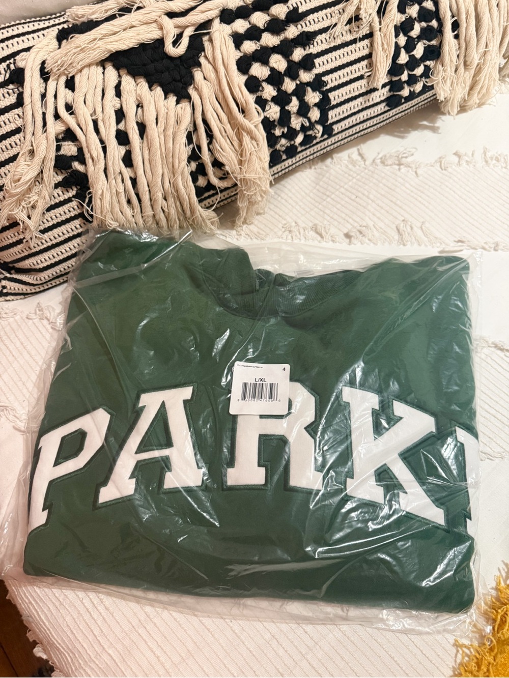 bloomingdale’s fleece PARKE mockneck in PALMS